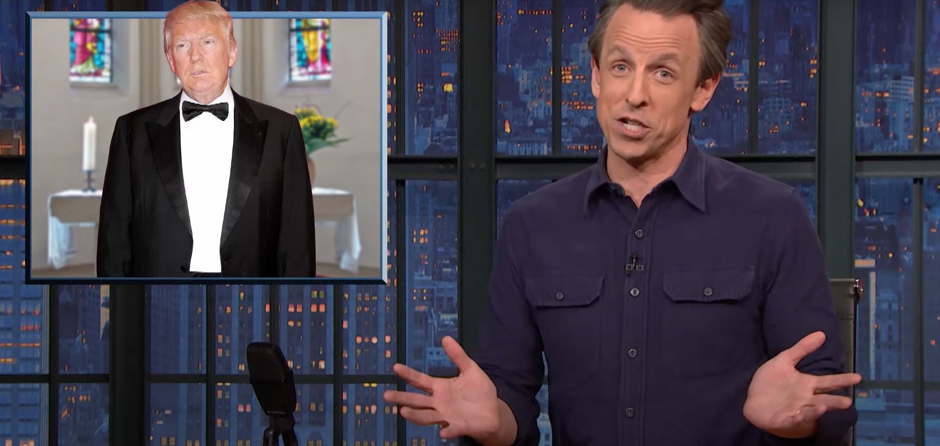 Seth Meyers Spots Awkward Trump Court Moment That Proves His Narcissism ...