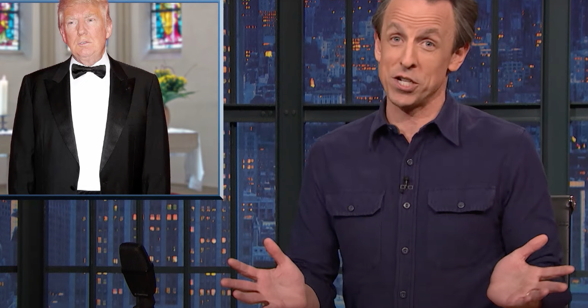 Seth Meyers Spots Awkward Donald Trump Court Moment That Proves His Narcissism