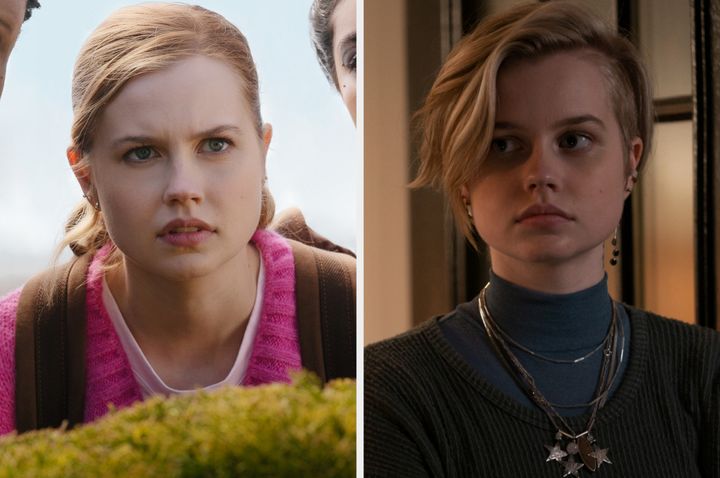 Angourie Rice in Mean Girls (left) and Mare Of Easttown (right)