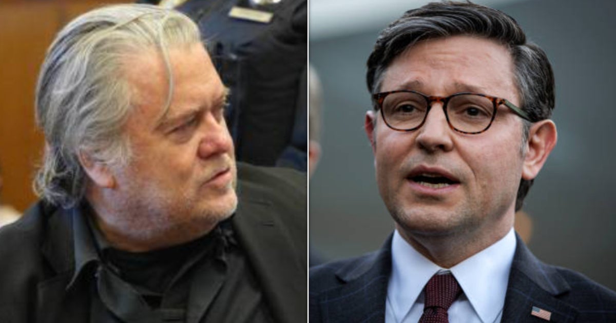 NextImg:Steve Bannon Loses It After Mike Johnson Says Biden Presidency Is 'God's Will'