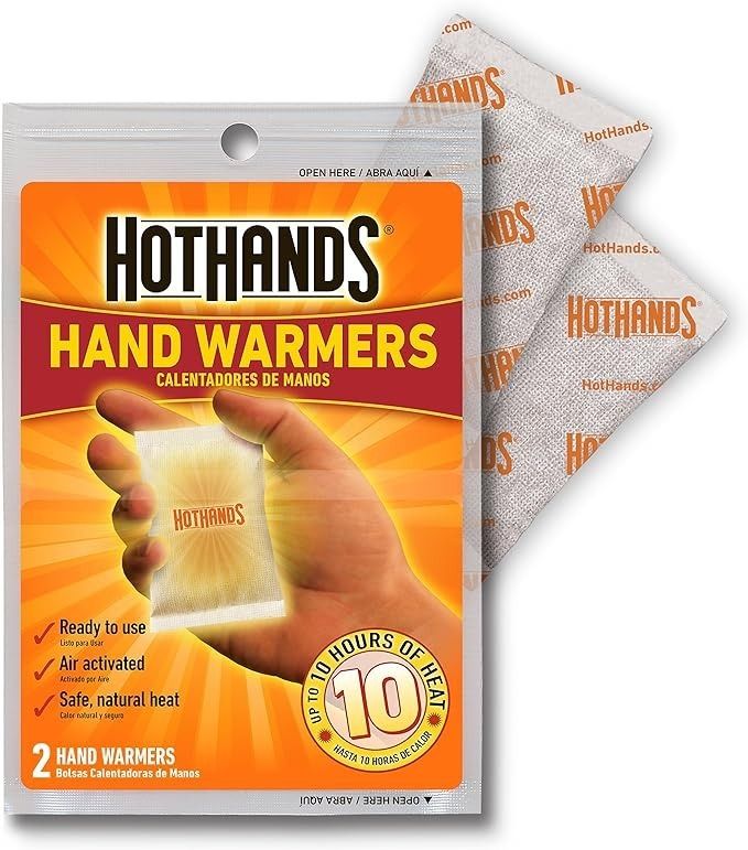 A 20-pack of disposable warmers for hands, feet and more