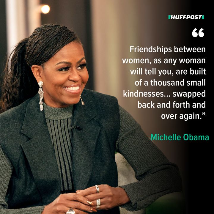 Michelle Obama speaks on female friendship.