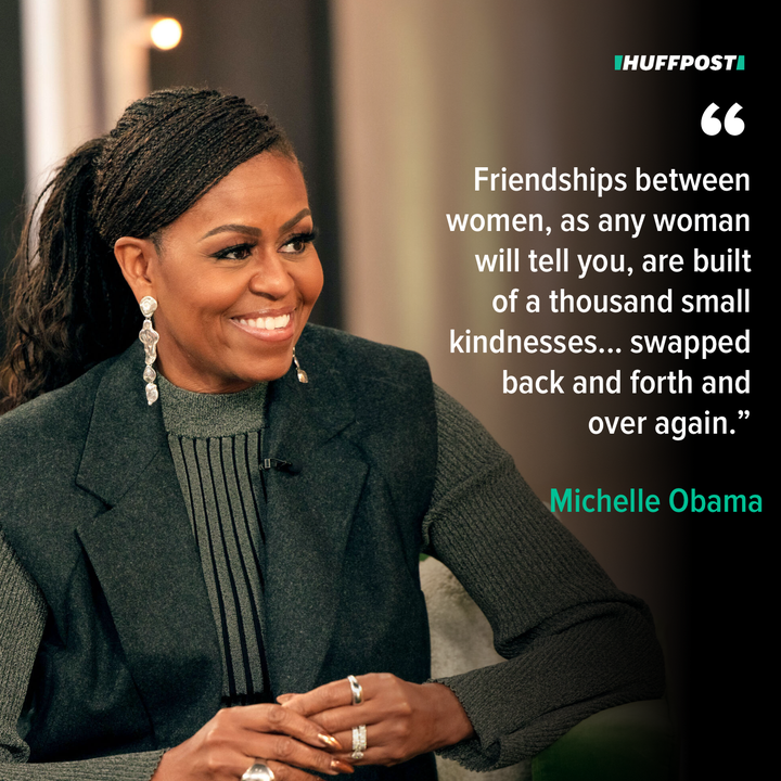 Michelle Obama speaks on female friendship.