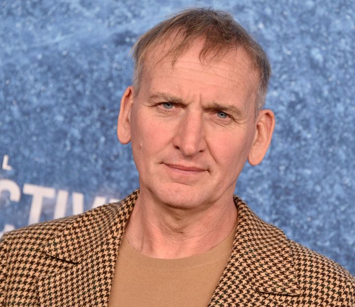 Christopher Eccleston at the premiere of his new show True Detective: Night Country