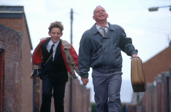 Jamie Bell and Gary Lewis in Billy Elliot