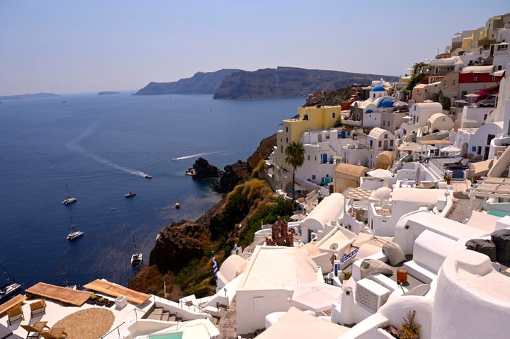 Landscape in Santorin Oia