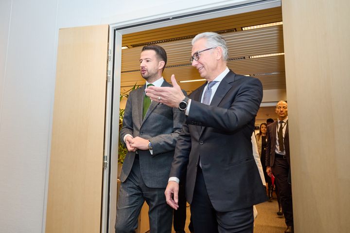 Τρίτη 23 Ιανουαρίου 2024. Η πρώτη επίσημη επίσκεψη με οικοδεσπότη τον Θόδωρο Ρουσόπουλο ως πρόεδρο του συμβουλίου της Ευρώπης στο Στρασβούργο. Εδώ με τον Jakov Milatovic, Πρόεδρος του Μαυροβουνίου (APCE)