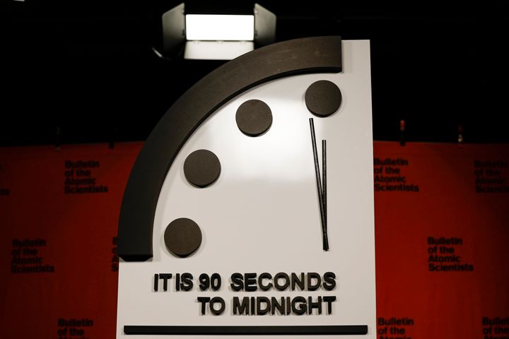 The Doomsday Clock is still at 90 seconds to midnight, just as it was last year.