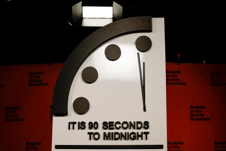 The Doomsday Clock is still at 90 seconds to midnight, just as it was last year.
