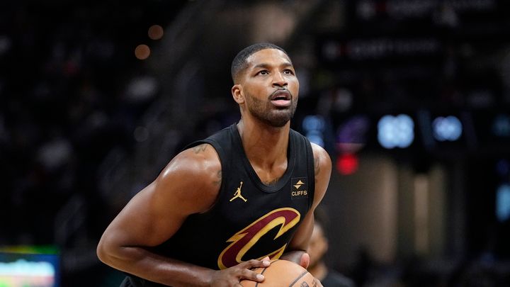 Cleveland Cavaliers center Tristan Thompson during an NBA basketball game against the Orlando Magic, Wednesday, Dec. 6, 2023, in Cleveland. (AP Photo/Sue Ogrocki)