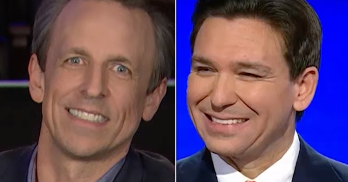NextImg:Seth Meyers Bids Farewell To Ron DeSantis With A Cringe-Inducing Reminder