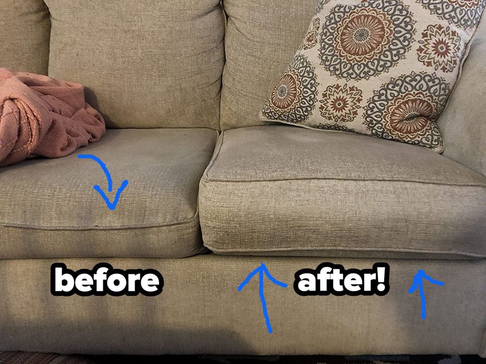 Cushion supports so you can turn back time on your slouchy sofa