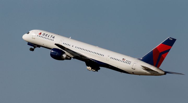 A Delta Airlines Boeing 757 is pictured. A similar jet lost a nose wheel while preparing for takeoff from Atlanta over the weekend, the FAA said. 