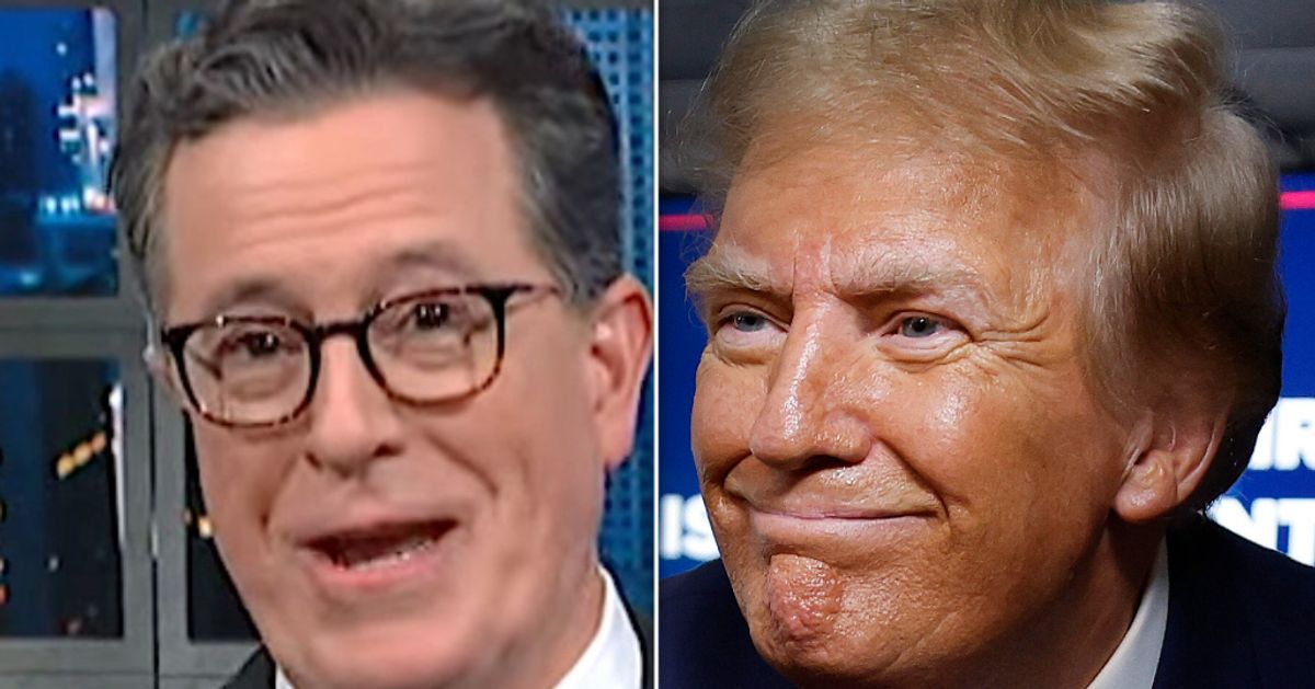 Stephen Colbert Spots Baffling Moment That Proves Trump 'Really Is Losing It'