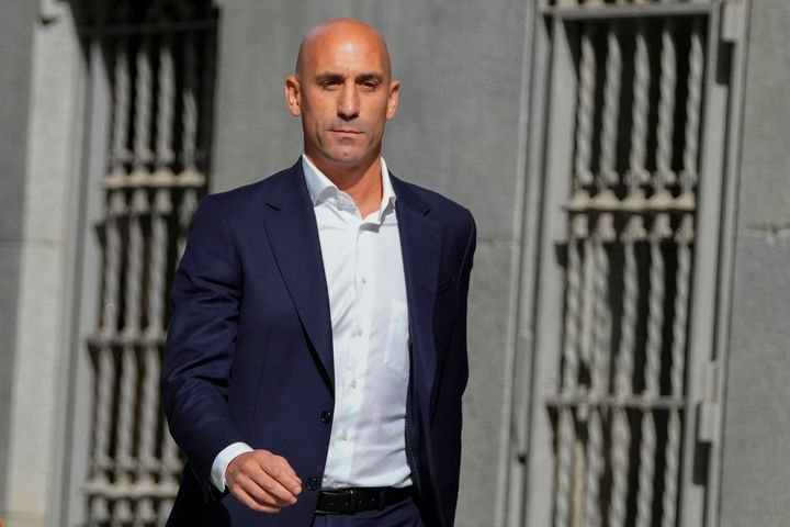 Former president of Spain's soccer federation Luis Rubiales, seen in September, has denied any wrongdoing. 