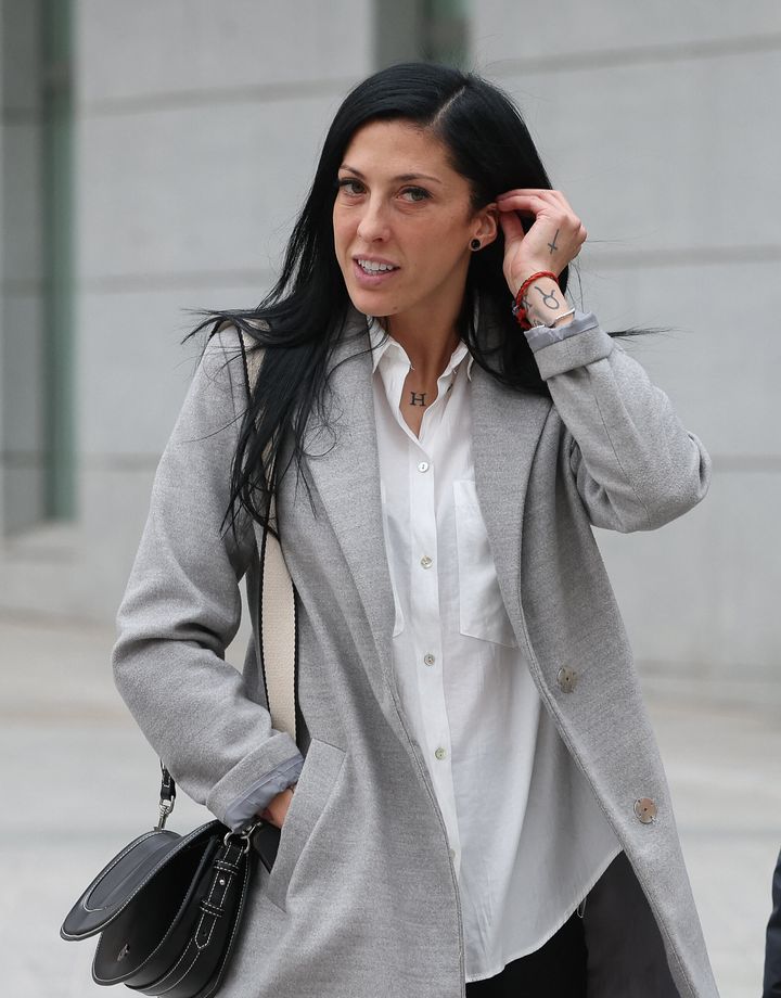 After kissing Spain's player Jennifer Hermoso, who's seen here while leaving a court in Madrid, Rubiales tried to coerce Hermoso to publicly support and defend him, prosecutors say. 