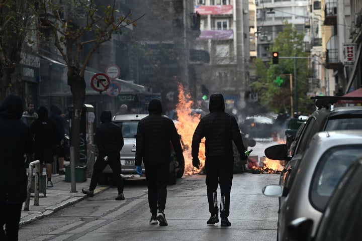 Ενταση στα Εξάρχεια μετά το τέλος του πανεκπαιδευτικού συλλαλητηρίου. Πέμπτη 25 Ιανουαρίου 2024 (ΤΑΤΙΑΝΑ ΜΠΟΛΑΡΗ/EUROKINISSI)