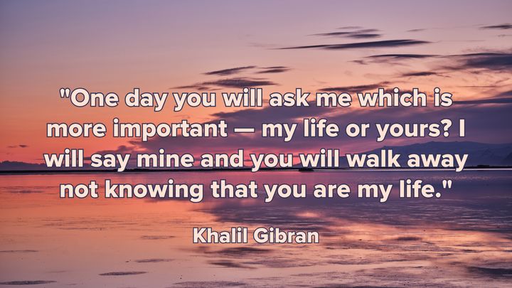 A quote on love by Khalil Gibran
