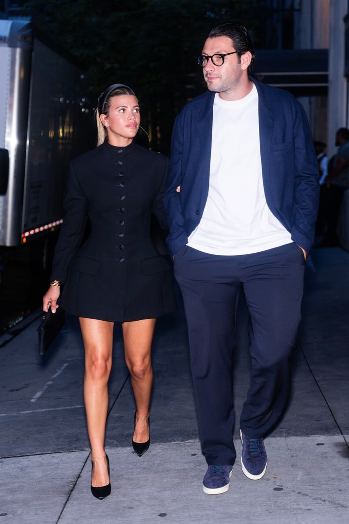 Sofia Richie and Elliot Grainge photographed together on September 07, 2023 in New York City.
