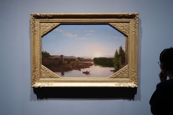 トマス・コール《アルノ川の眺望、フィレンツェ近郊》1837年、ウスター美術館