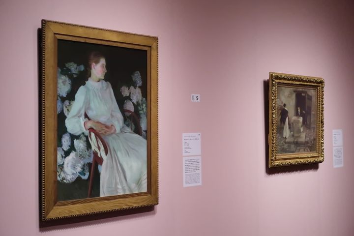 大西洋の両側で国際的に活躍したジョン・シンガー・サージェントの作品。「印象派 モネからアメリカへ ウスター美術館所蔵」展示風景、東京都美術館、2024年