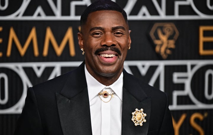 Colman Domingo arrives for the 75th Emmy Awards in Los Angeles on January 15, 2024.