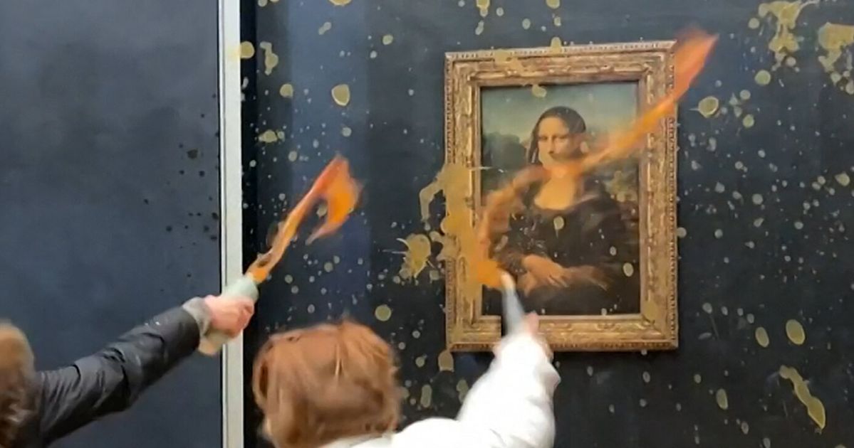 Climate Activists Sling Soup At 'Mona Lisa' As Farmers Protest Across France