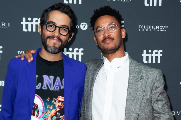 Directors Carlos Lopez Estrada (left) and Zac Manuel at the Toronto International Film Festival in September.