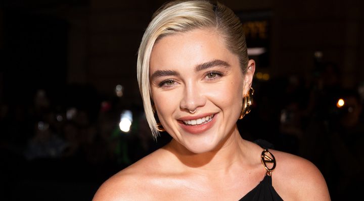 Florence Pugh at a Valentino fashion show last week