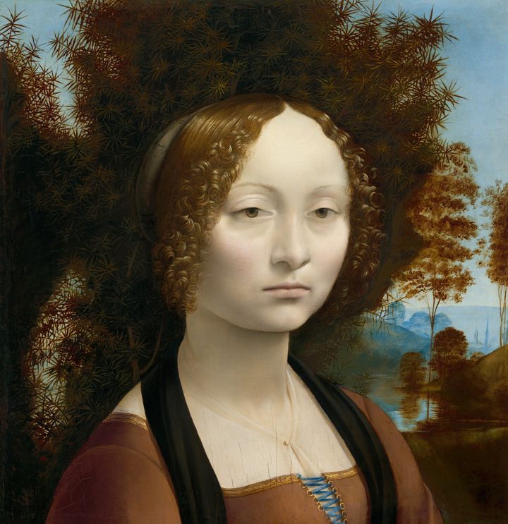 Ginevra de' Benci, 1474/1478, Λεονάρντο Ντα Βίντσι. (Photo by Heritage Art/Heritage Images via Getty Images)