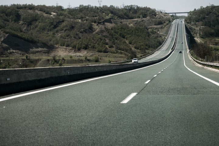 Στιγμιότυπο από την Εγνατία Οδό. (ΡΑΦΑΗΛ ΓΕΩΡΓΙΑΔΗΣ/EUROKINISSI)