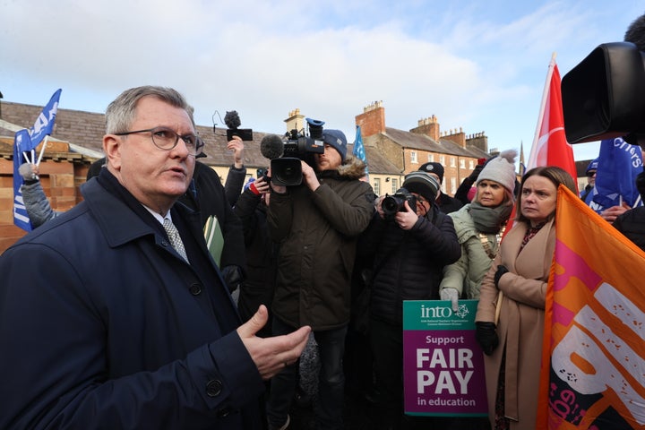 DUP leader Sir Jeffrey Donaldson 