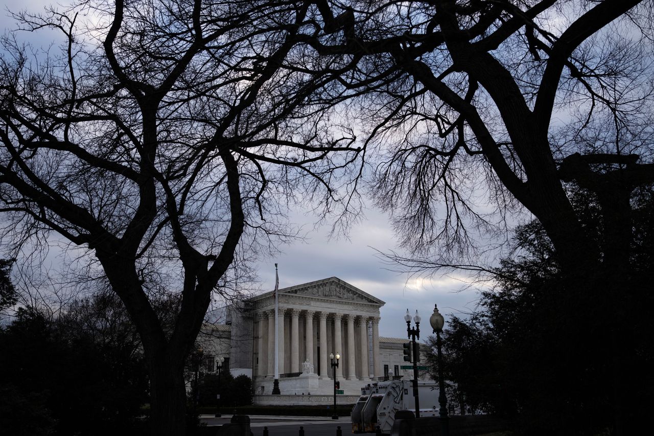 A view of the U.S. Supreme Court on the morning of Jan. 4, 2024, in Washington, DC. Former President Donald Trump has petitioned the U.S. Supreme Court to keep his name on the primary ballot in Colorado. 