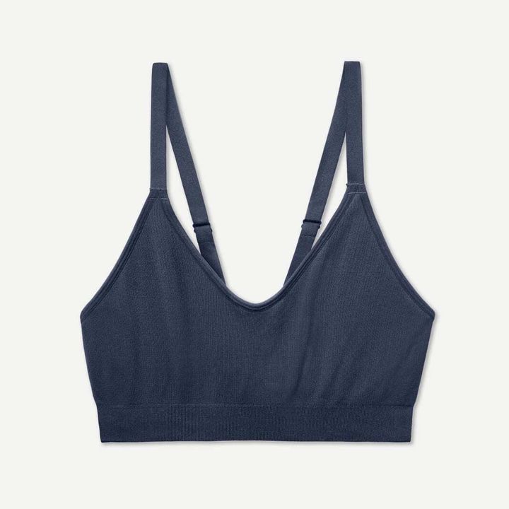 A ribbed seamless bralette from Bombas.