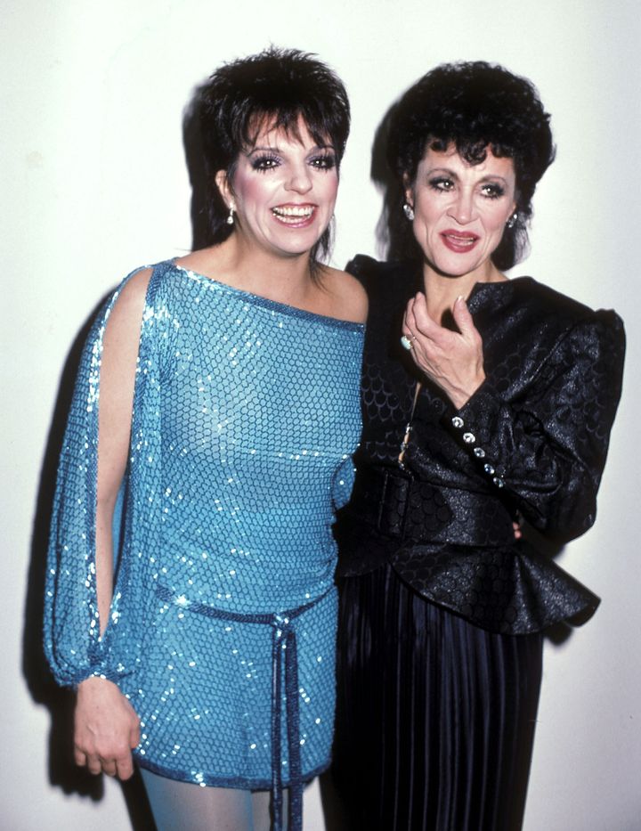 Liza Minnelli and Chita Rivera backstage at the 1984 Tony Awards