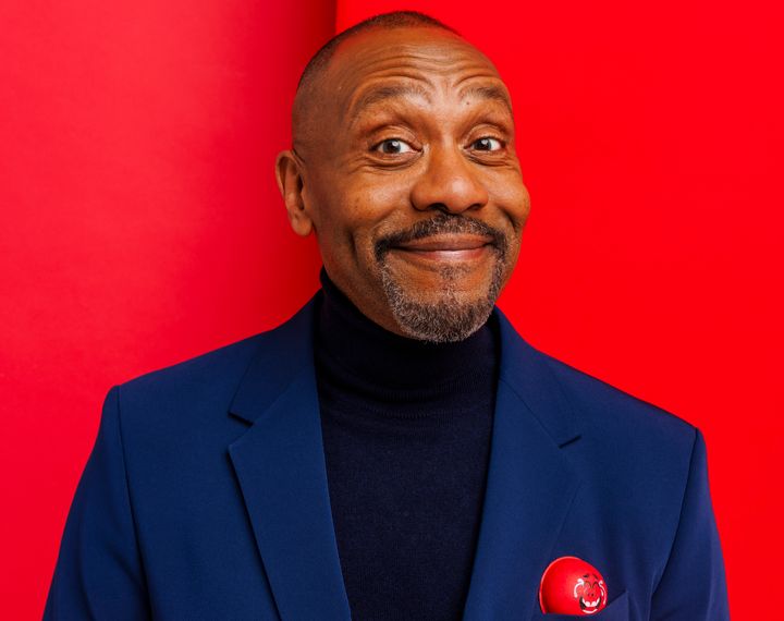 Sir Lenny Henry pictured at the launch of Red Nose Day 2024 in December