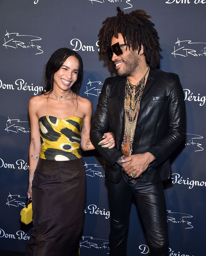 Zo? Kravitz and Lenny Kravitz photographed together on Sept. 28, 2018, in New York.