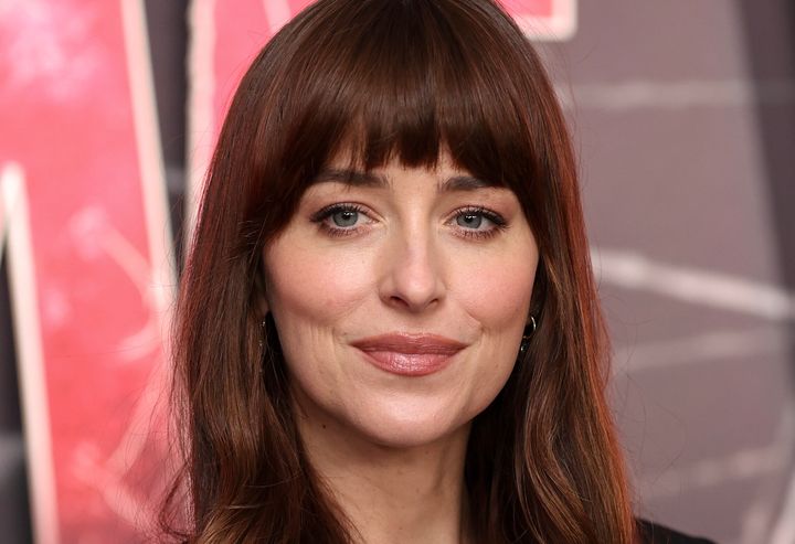 Dakota Johnson and her lovely fringe attend a Madame Web press event in London