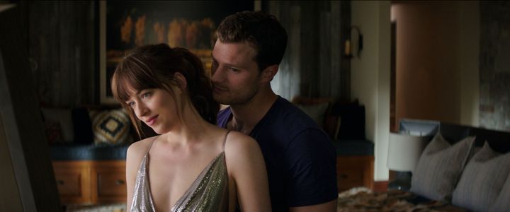 Dakota Johnson and Jamie Dornan in Fifty Shades Freed, the final film in the franchise