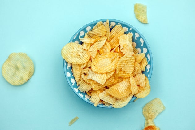 One serving of potato chips contains about 140 milligrams of sodium ... but one serving is only 11 chips. How many are you eating?