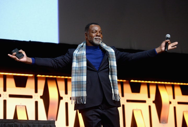 CHICAGO, IL - APRIL 14: Carl Weathers (Greef) onstage during "The Mandalorian" panel at the Star Wars Celebration at McCormick Place Convention Center on April 14, 2019 in Chicago, Illinois. (Photo by Daniel Boczarski/WireImage for Disney)