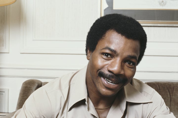 American actor and former professional football player Carl Weathers posed in June 1979. (Photo by Michael Putland/Getty Images)