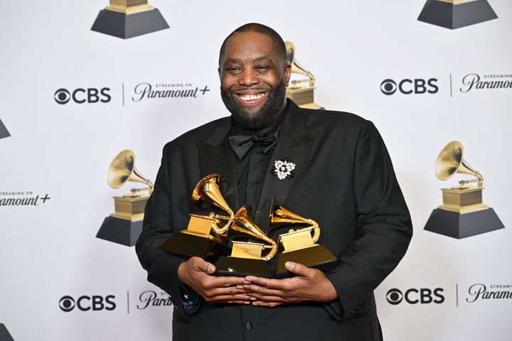 Killer Mike at the 66th Annual GRAMMY Awards on Sunday in Los Angeles, California.