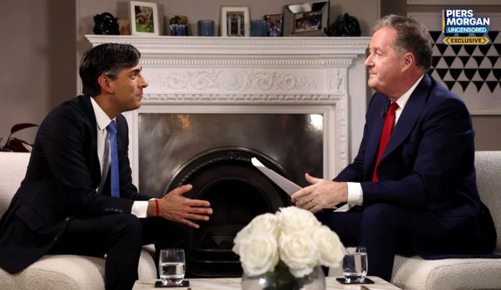 Rishi Sunak made the admission in an interview with Piers Morgan.