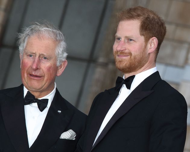 Prince Harry and King Charles in 2019
