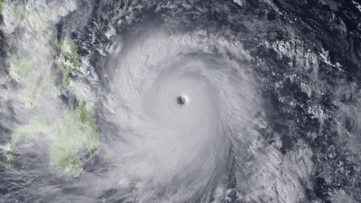 In this handout from the National Oceanic and Atmospheric Administration (NOAA), Super Typhoon Haiyan moves toward the Philippines on Nov. 7, 2013, in the Pacific Ocean.