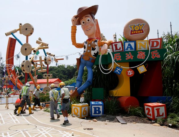 香港ディズニーランドのトイ・ストーリーのエリア