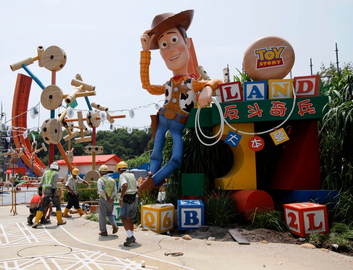 香港ディズニーランドのトイ・ストーリーのエリア