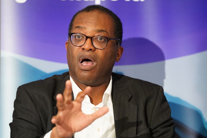 Former chancellor Kwasi Kwarteng speaking at the Institute for Government conference last month.