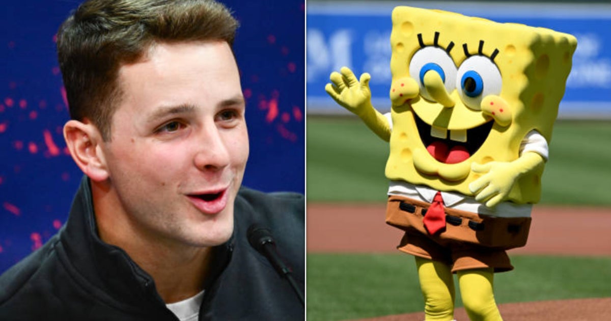 NextImg:Brock Purdy's SpongeBob Impression Wins Super Bowl Opening Night